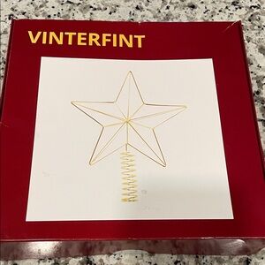 5/$30🏷️ IKEA Vinterfint Star Tree Topper, fold
Metal, Christmas tree topper